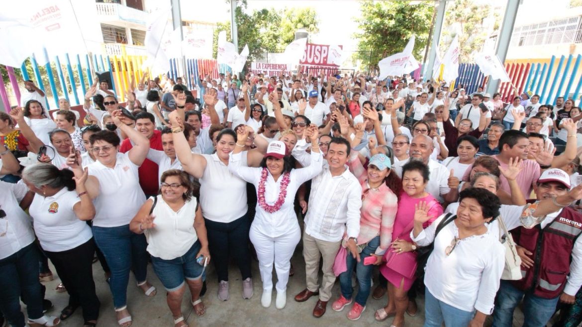 Maestras y maestros acapulqueños, se pronuncian por la continuidad de Abelina López